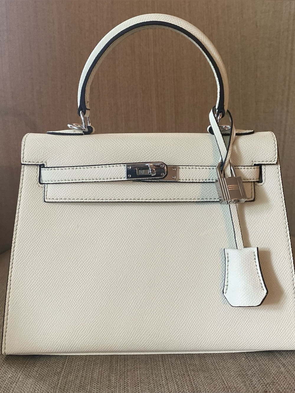 25cm pale mint green Epsom top handle handbag k25